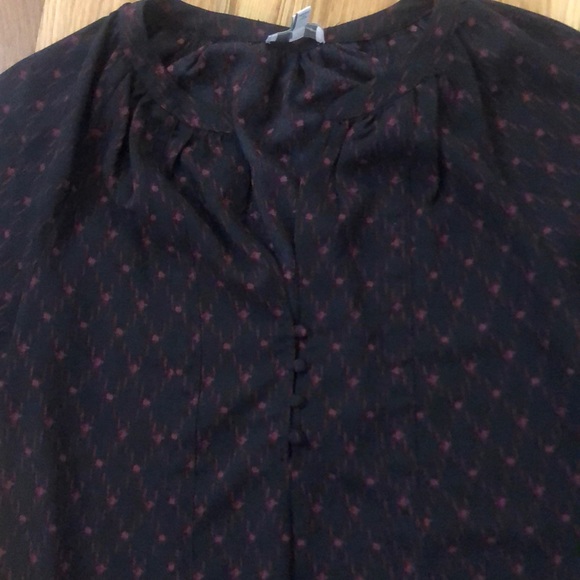 Joie Gloria Printed Splitneck Blouse - Picture 5 of 7